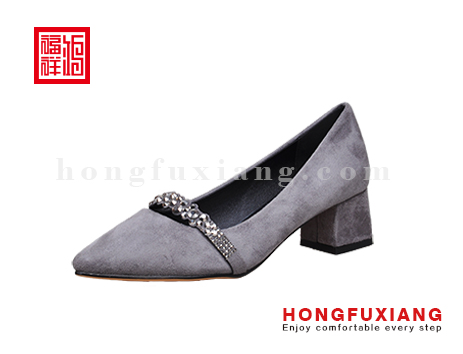 鸿福祥布鞋女鞋H5LX82406灰色都市潮流系列