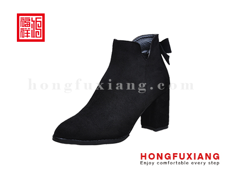 鸿福祥布鞋女鞋H8LP82662黑色都市潮流系列